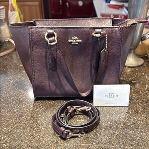 Coach Women's burgundy satchel